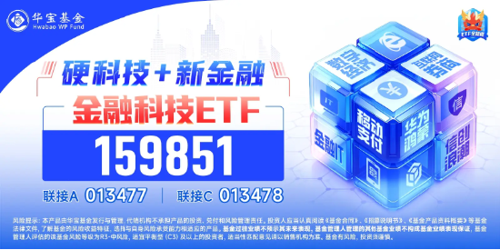 “AI+金融”爆发，金融科技ETF（159851）飙涨超4%逼近历史高点！成份股狂掀涨停潮，宇信科技20CM涨停